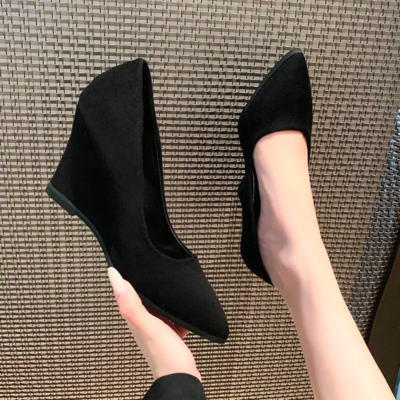 Home Office Makeover - 2026Nuevo estilo moda cuñas tacones puntiagudos