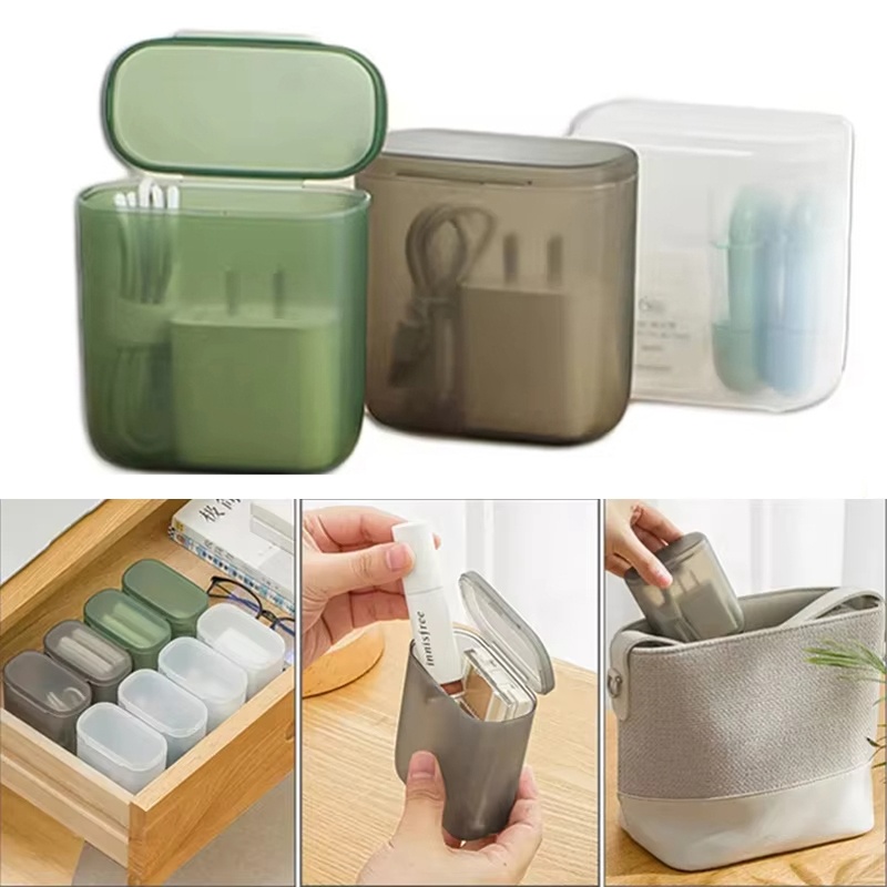 Cable Management Box - Caja de almacenamiento transparente para cables