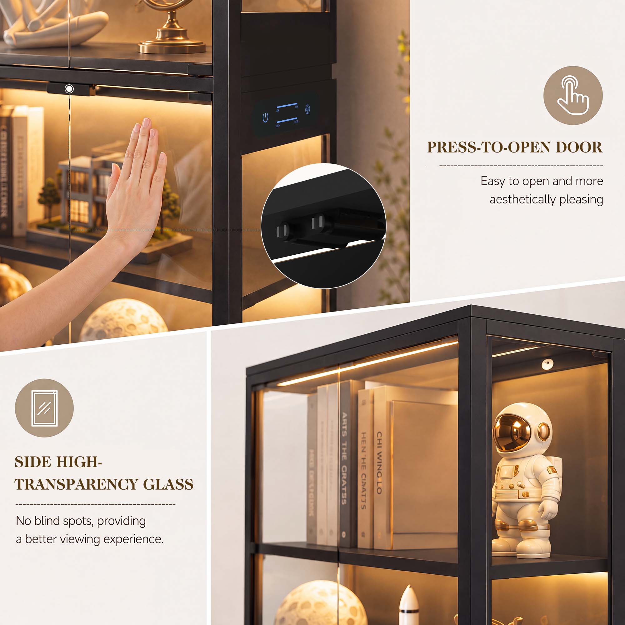 TCGBKAF Vitrina de 5 niveles c - Home Office Room reseña y precio