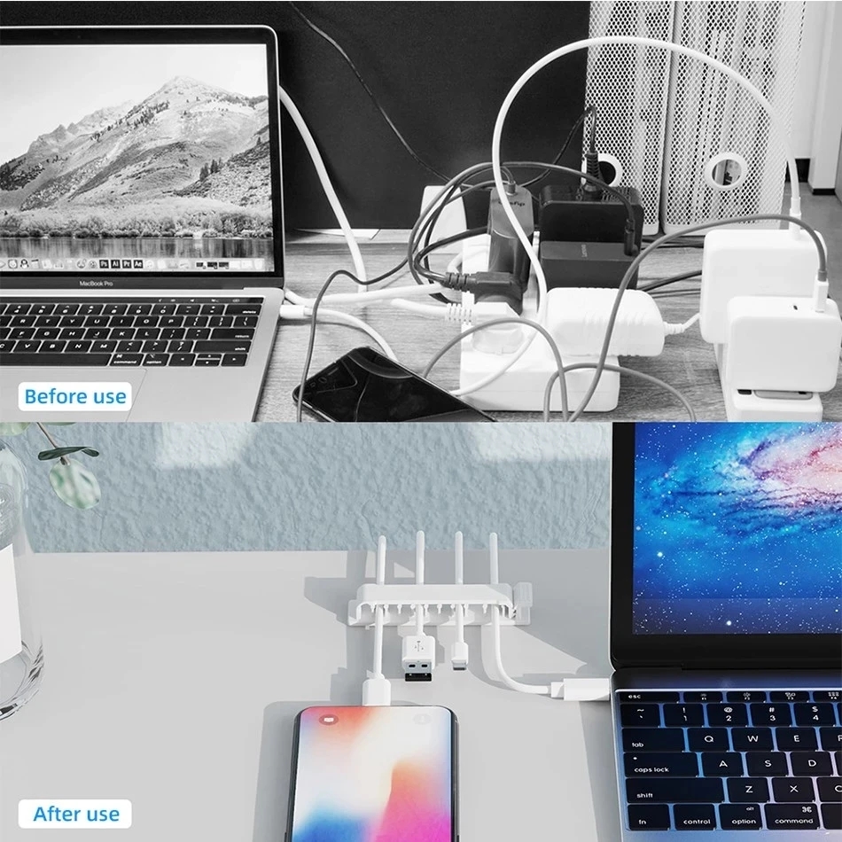 Organizador de cables, Clips d - Cable Management Box reseña y precio
