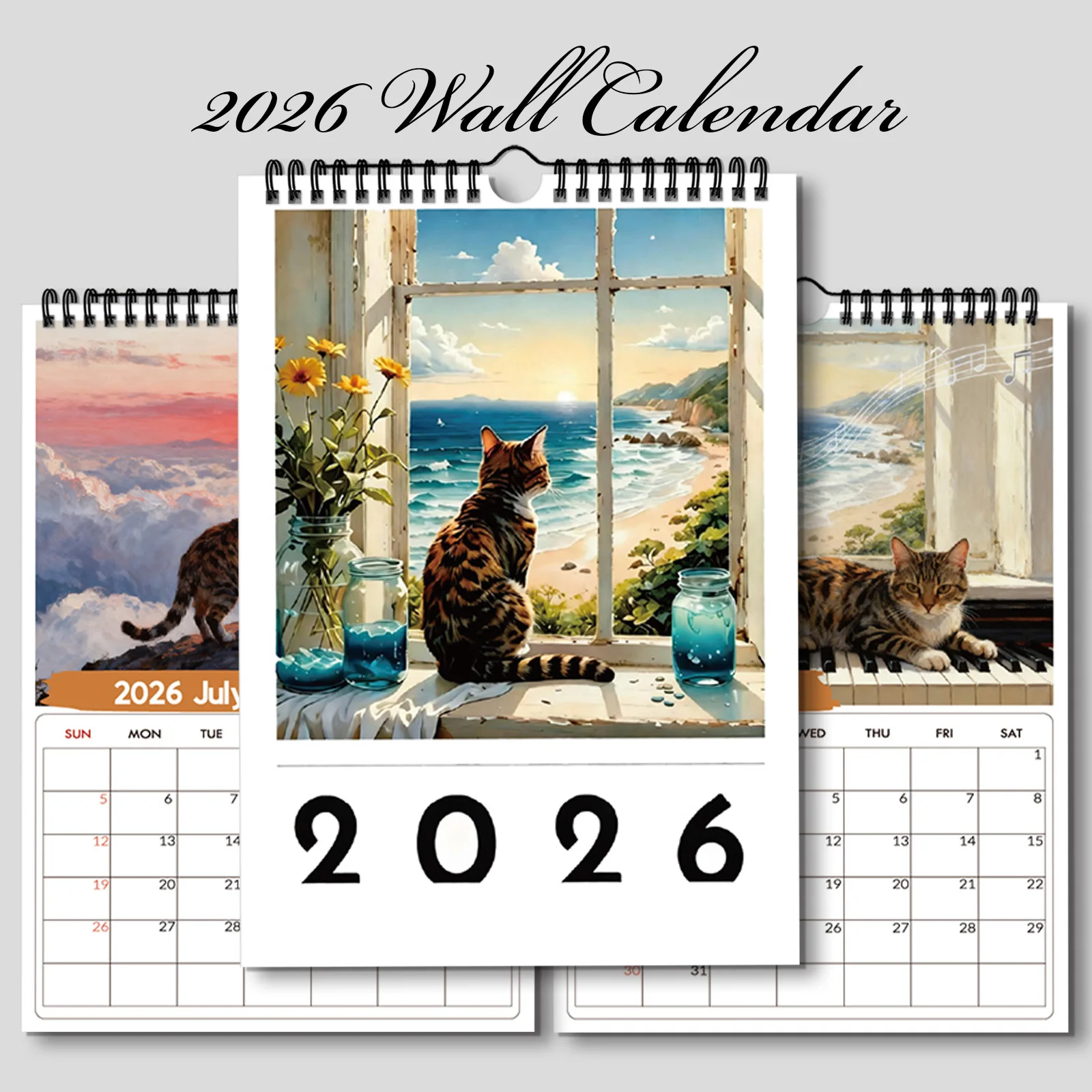 Calendario de pared 2026 con t - Home Office With View reseña y precio