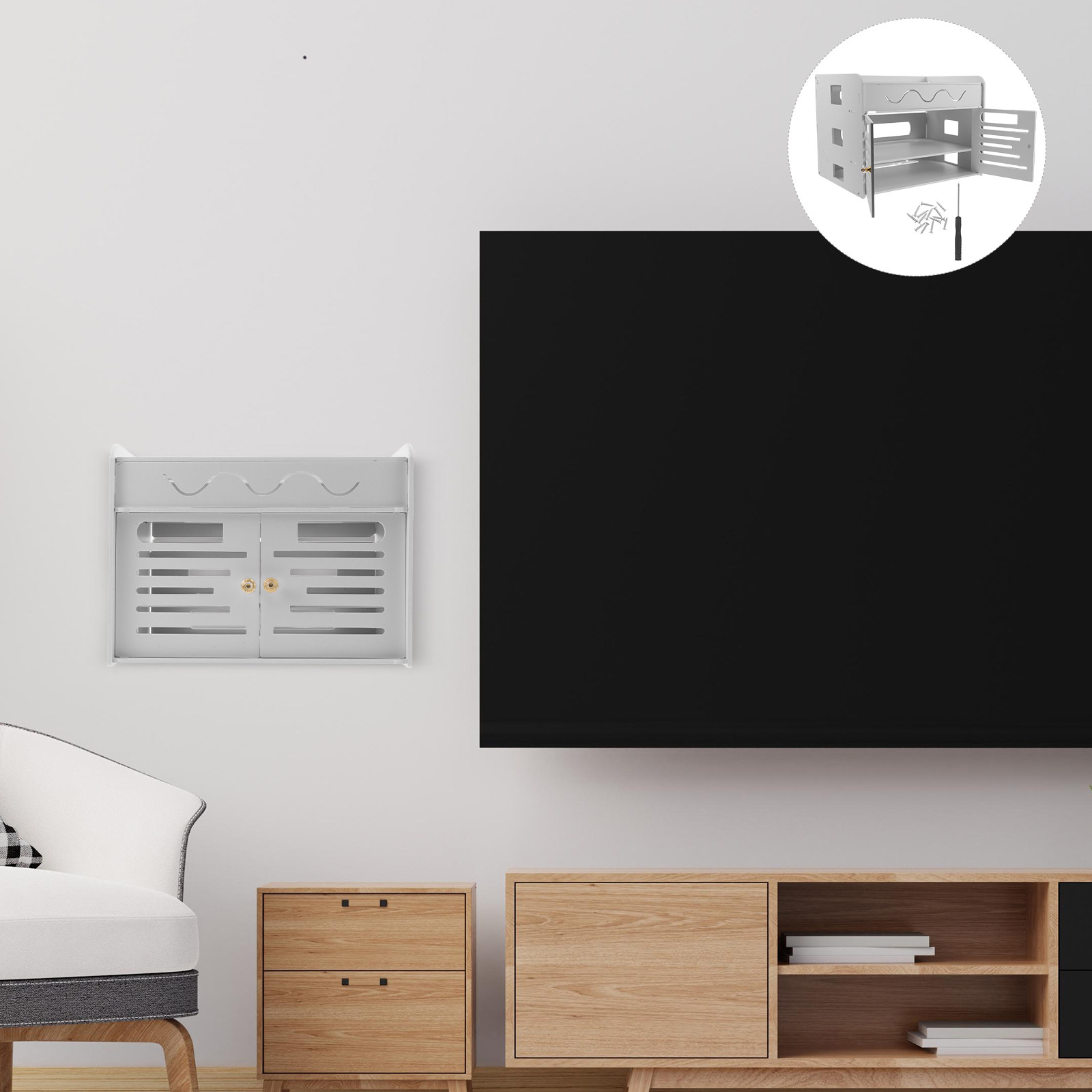 Caja de almacenamiento para en - Cable Management Box reseña y precio