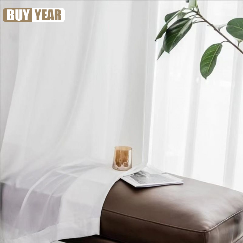Cortinas de tul Blanco sólido  - Home Office Buy reseña y precio