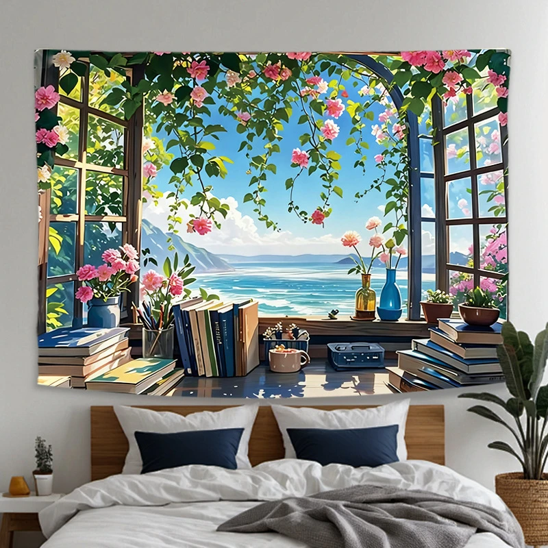Tapiz de pared con motivos de  - Home Office With View reseña y precio