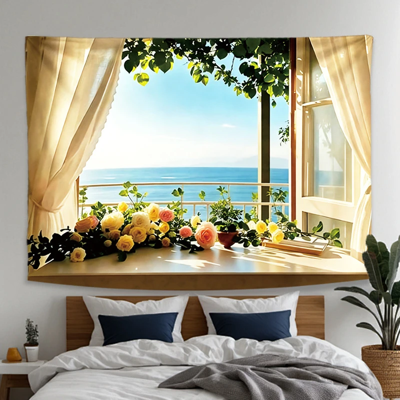 Tapiz de pared con motivos de  - Home Office With View reseña y precio